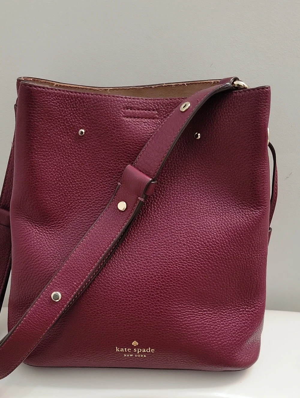 Kate Spade Leather Bucket Bag